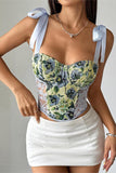 Floral Lace Corset Top