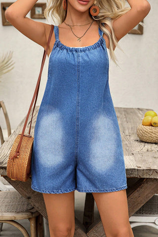 Casual Denim Romper