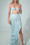 Halter Cut-Out Cover-Up Dress