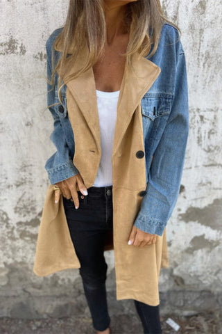 Two-Tone Longline Jacket