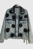 Embellished Floral Denim Jacket