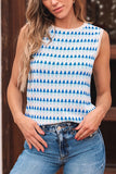 Geometric Print Slim Fit Sweater Vest