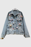Floral Embellished Denim Jacket