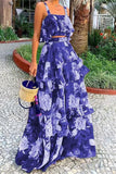 Elegant Floral Skirt Set
