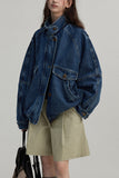 Oversized Button-Up Denim Jacket