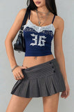 Lace-Trim Graphic Camisole