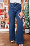 Wide-Leg Straight Jeans