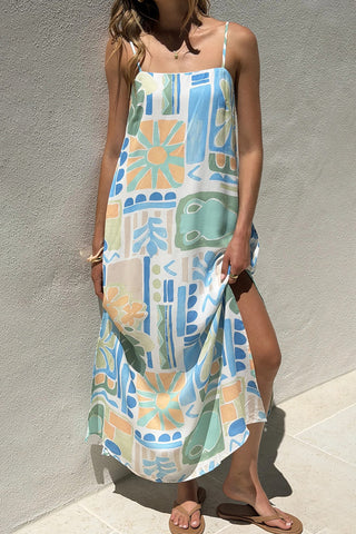 Artistic Print Casual Dress