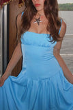 Elegant Ruched Long Casual Dress
