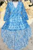 Floral Ruffle Casual Dress