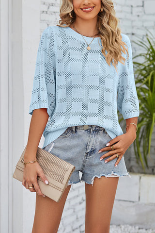 Loose-Fit Patterned Blouse