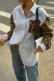 Mixed Print Button-Front Shirt