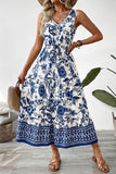Floral V-Neck Casual Dress
