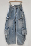 Utility-Inspired Wide Leg Jeans