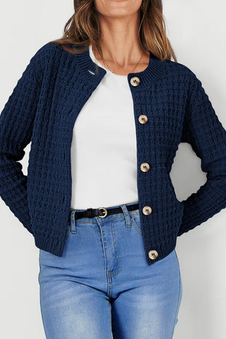 Textured Button-Front Jacket