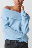 Off-Shoulder Knit Sweater