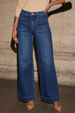 High-Waist Straight Jeans