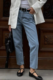 Classic Straight-Leg Denim Jeans