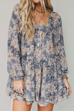 Floral Ruffle Overlay Romper