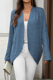 Relaxed Open-Front Cardigan