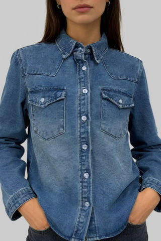 Classic Button-Up Denim Jacket