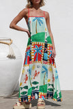 Vibrant Tropical Print Sundress