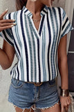 Striped V-Neck T-Shirt