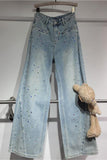 Embellished Straight-Leg Jeans