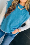 Contrast Stitch Knot Side Sweater Vest