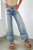 High Rise Straight Jeans