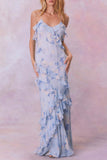 Flowing Ruffle Maxi Dress