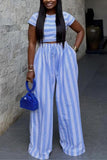 Striped Two-Piece Pants Set