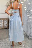 Sleeveless Cutout Sundress