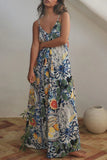 Printed Maxi Casual Dress