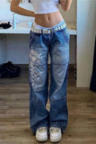 Artistic Straight-Leg Jeans