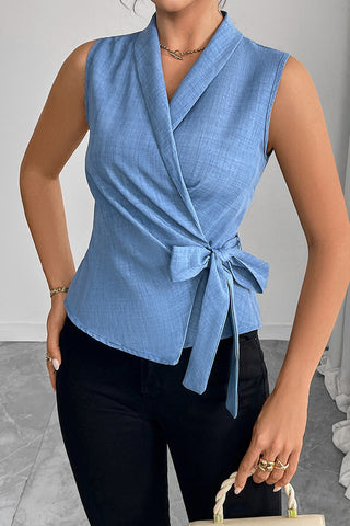 Wrap-Around Sleeveless Top