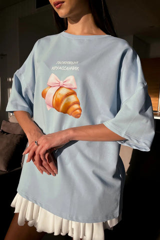 Graphic Croissant T-Shirt