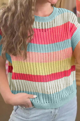 Striped Knit Tank Top