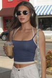 Strappy Contrast Trim Cami Top