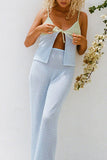 Tie-Front Skirt Set