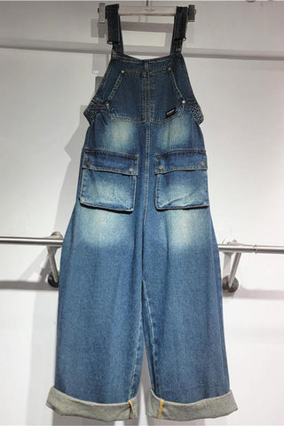 Utility Pocket Denim Jumpsuit