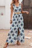 Sleeveless Printed Maxi Dress