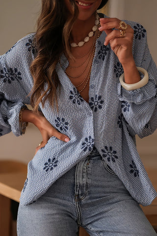 Floral Checkered Shirt