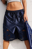 Lace-Trim Casual Shorts