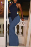 Elegant Halter Evening Dress