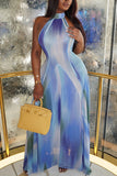 Halter-Neck Maxi Vacation Dress