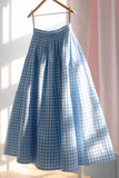 Gingham Maxi Skirt