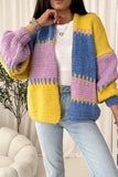 Stylish Oversized Cardigan with Pastel Stripes