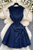 Sleeveless Bow Detail Casual Dress