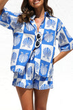 Printed Relaxed Fit Two-Piece Set